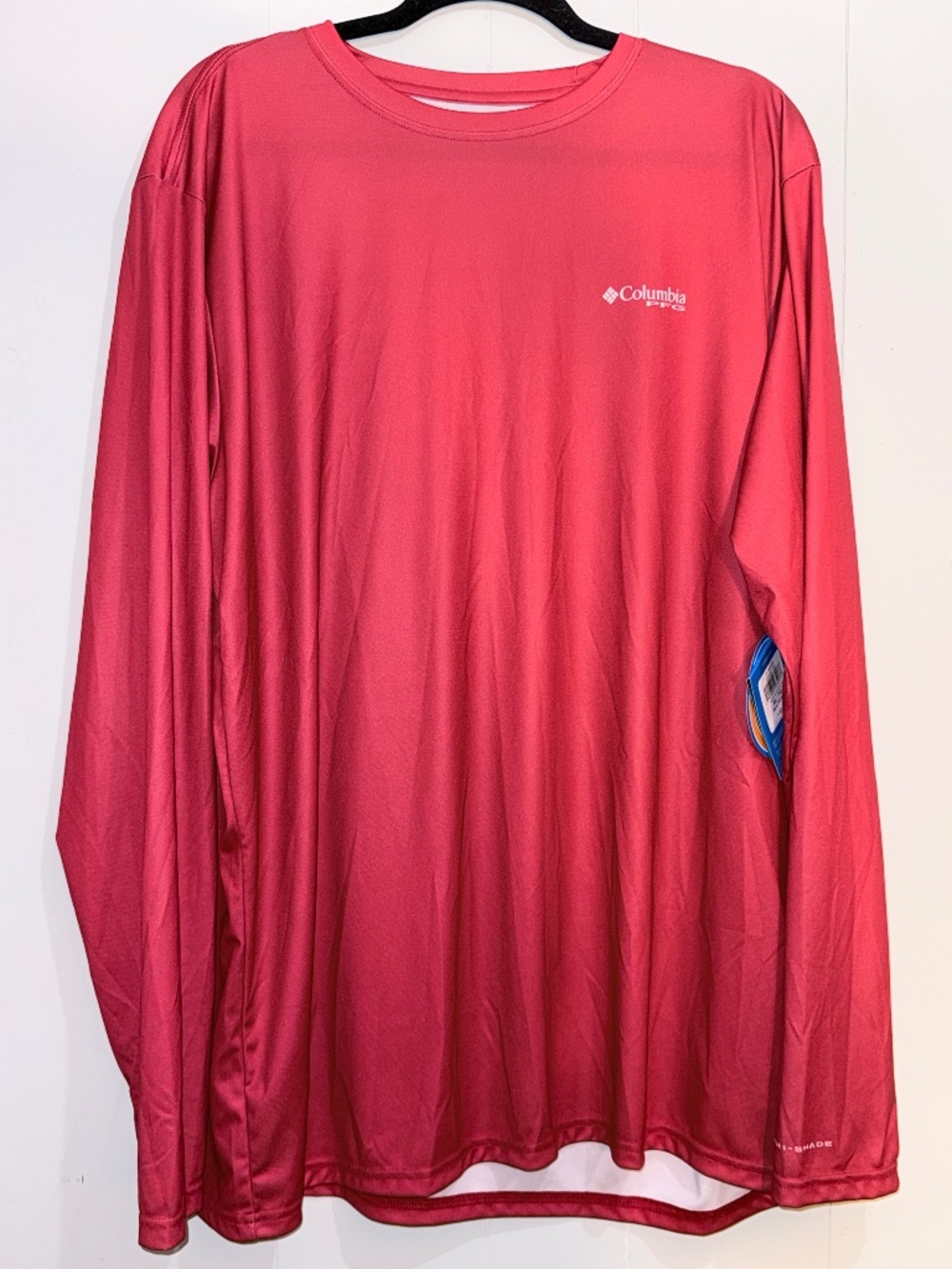 Columbia PFG Men’s XL Red Omni-Shade Long Sleeve Fishing Shirt NWT American Flag